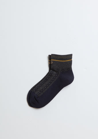 Compression Cotton Socks —Navy