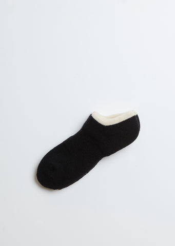 Double Pile Socks — Black