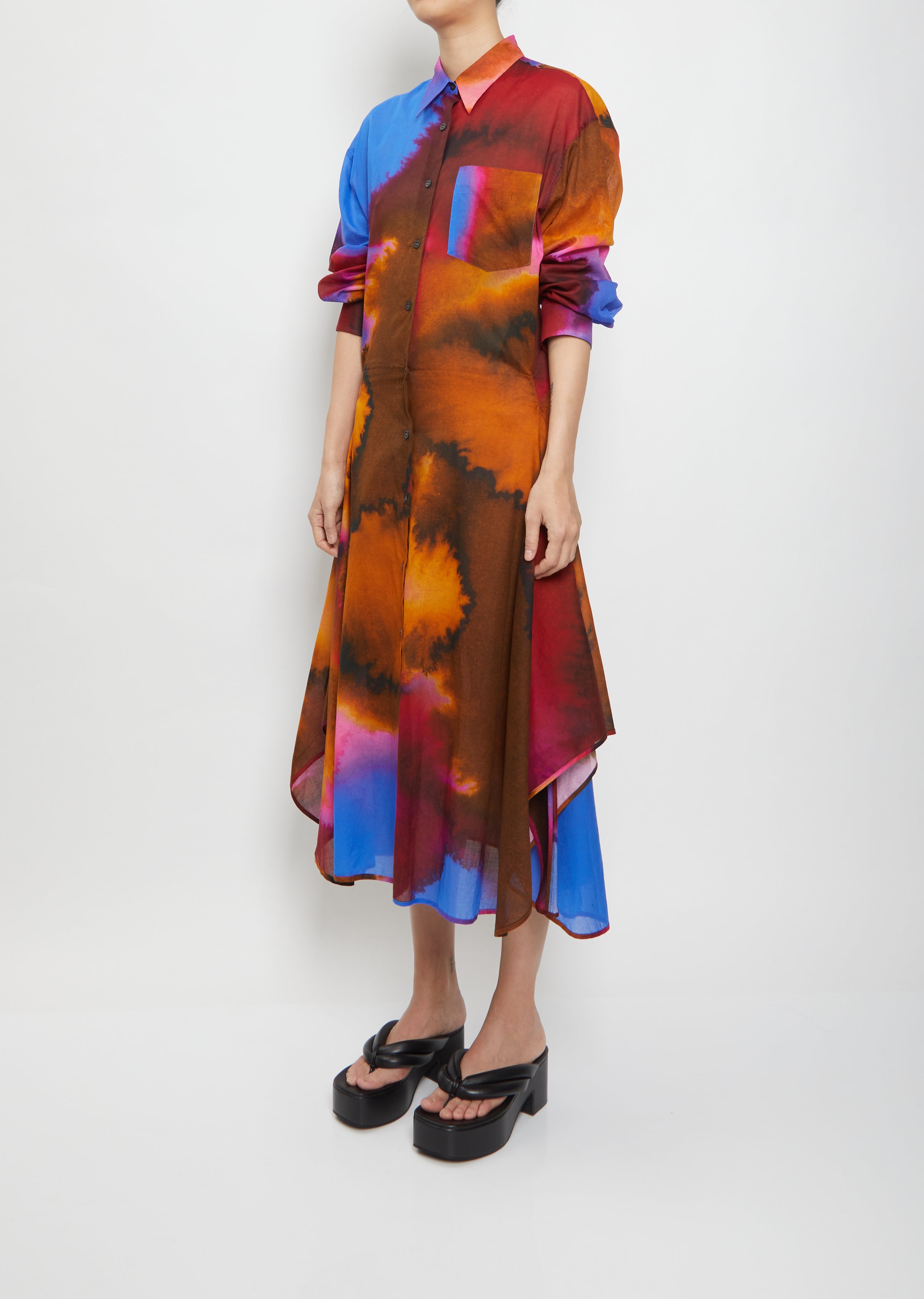 Dras Water Color Dress La Garonne Dras Water Color Dress La Garonne