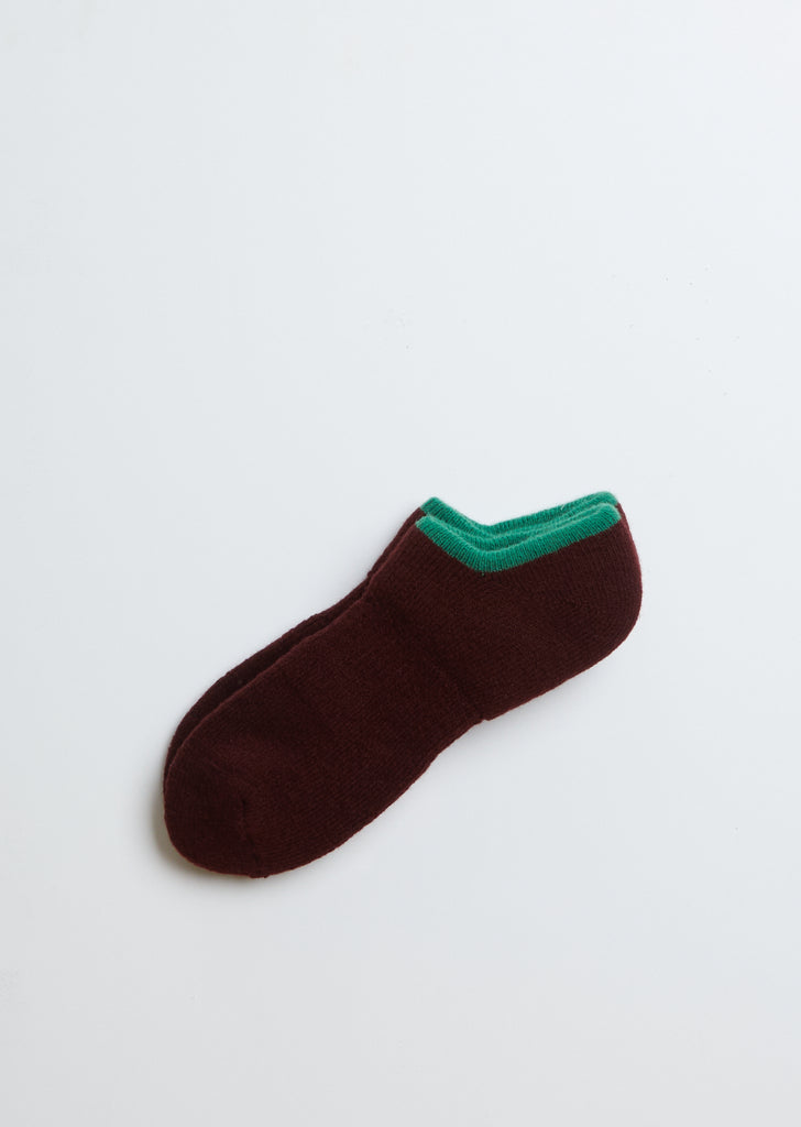 Double Pile Socks — Wine