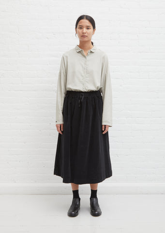 Velvet Double Skirt — Black