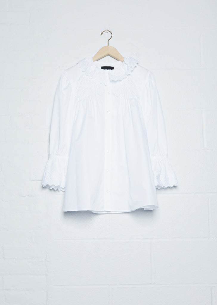 Long Sleeve Blouse With Frill Trim