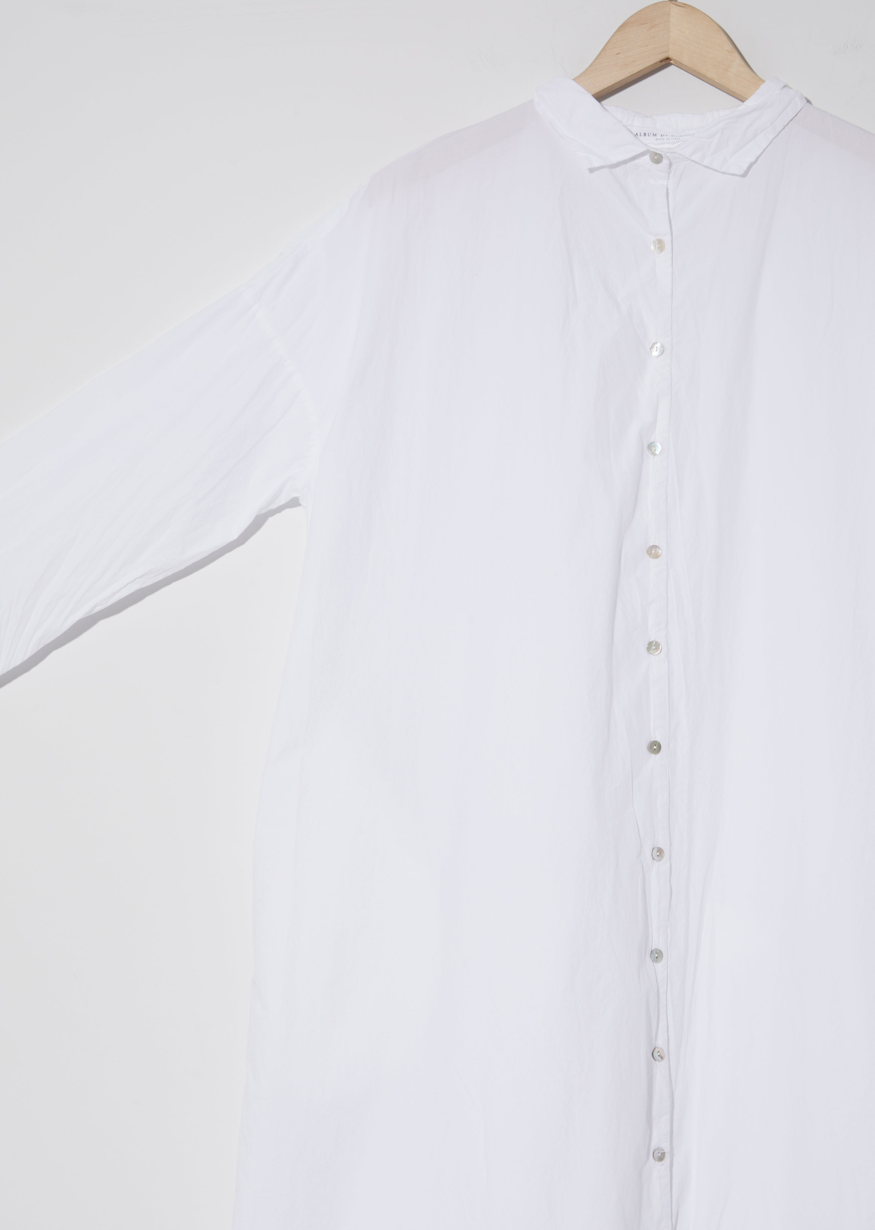 Long Collar Dress — White – La Garçonne