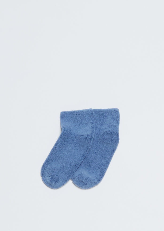 Buckle Ankle Socks — Blue