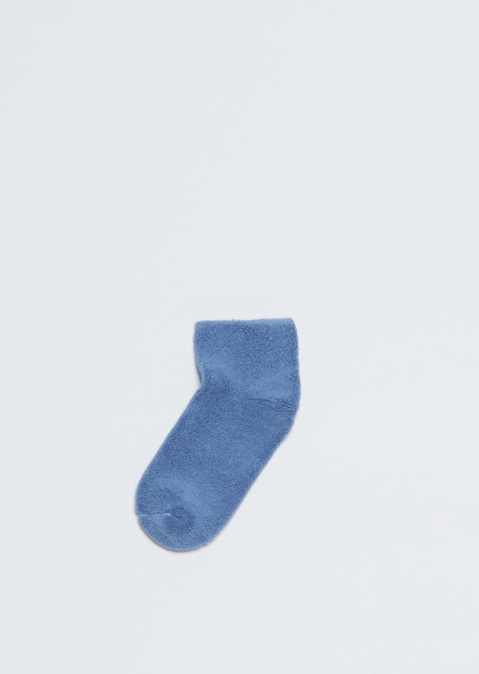 Buckle Ankle Socks — Blue