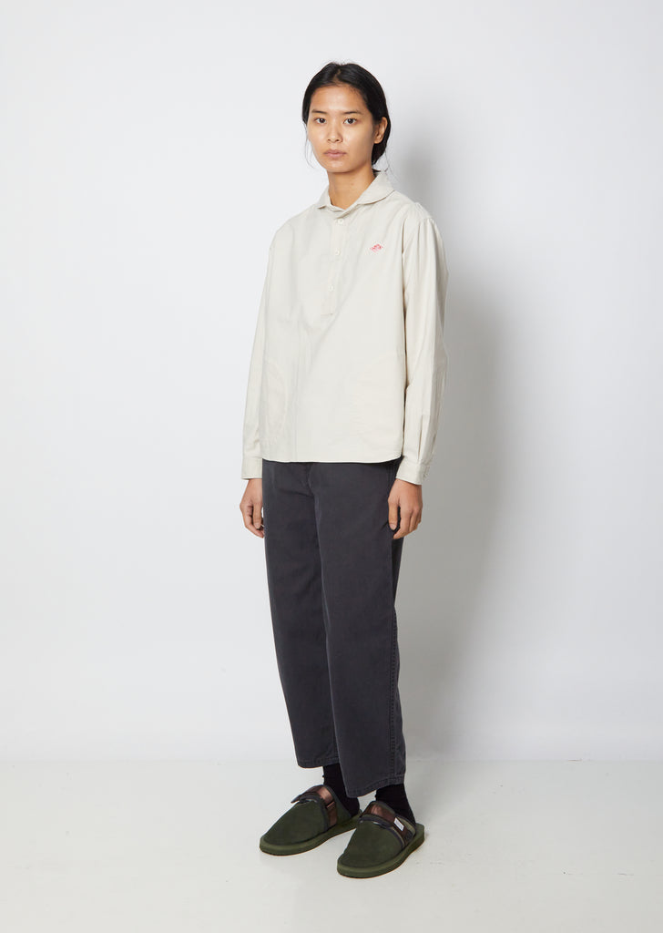 Round Collar Shirt — Oyster