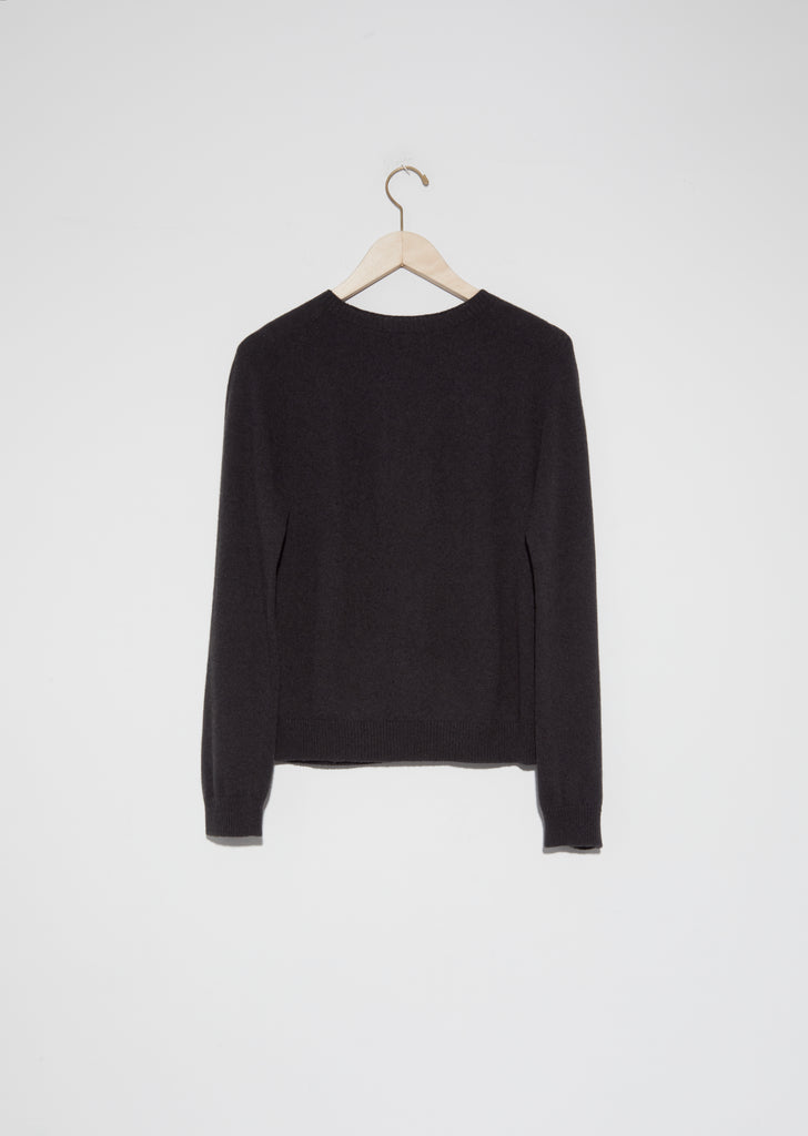 Cotton-Cashmere Crewneck Sweater — Assam Twist