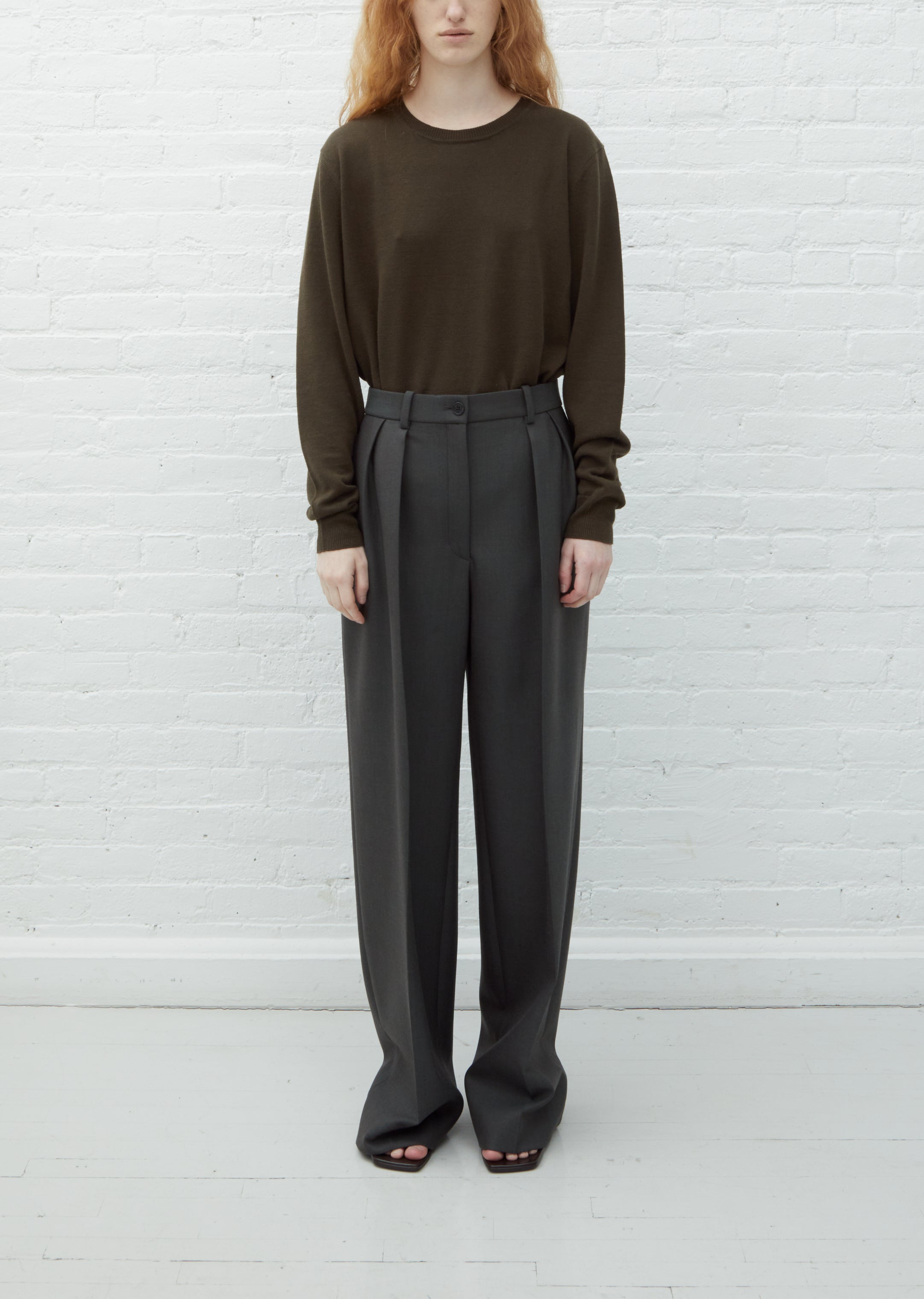 オリジナル Igor Wool Pants Garçonne La – Melange Pine — パンツ