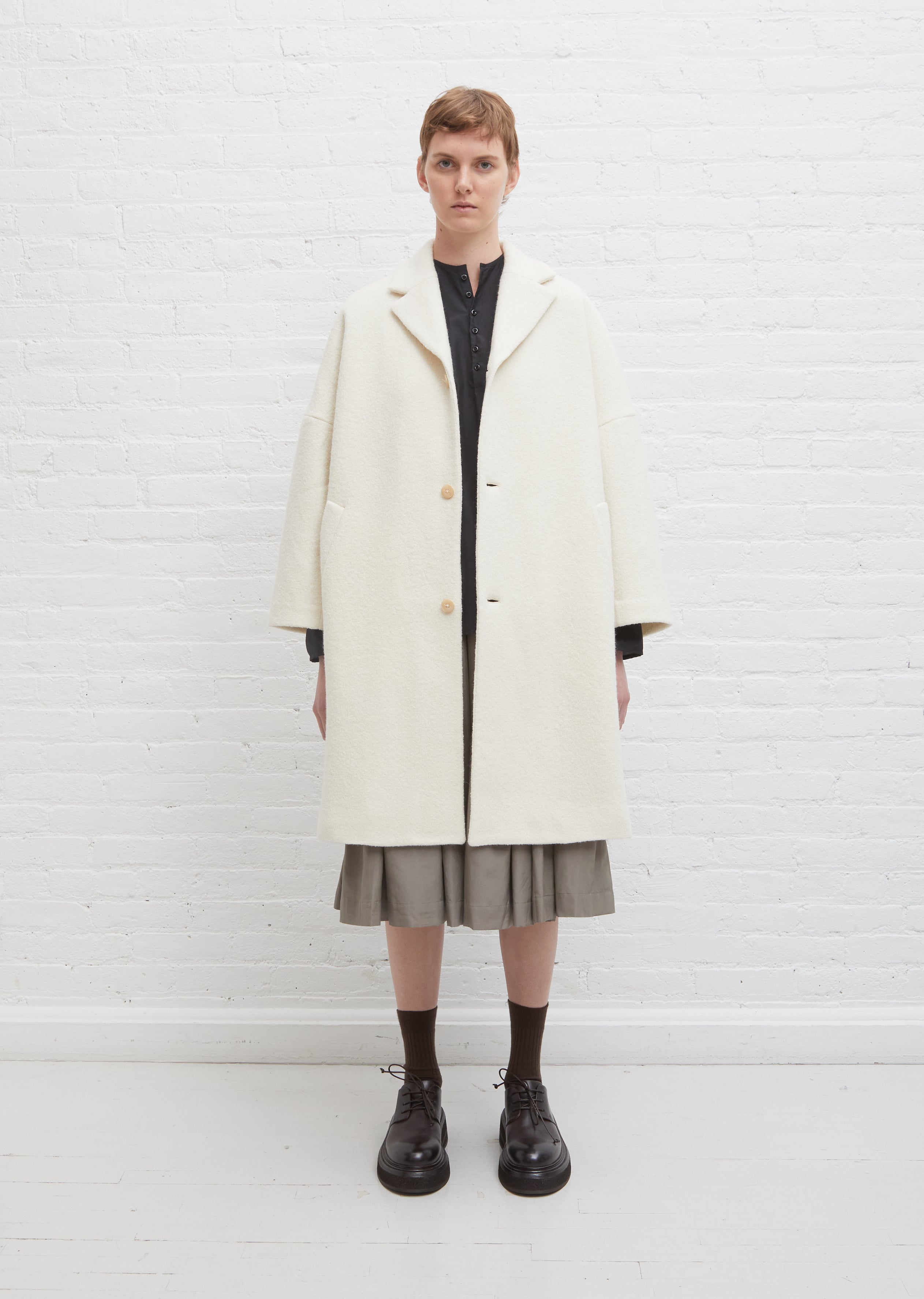 Cooper Wool Jersey Coat – La Garçonne