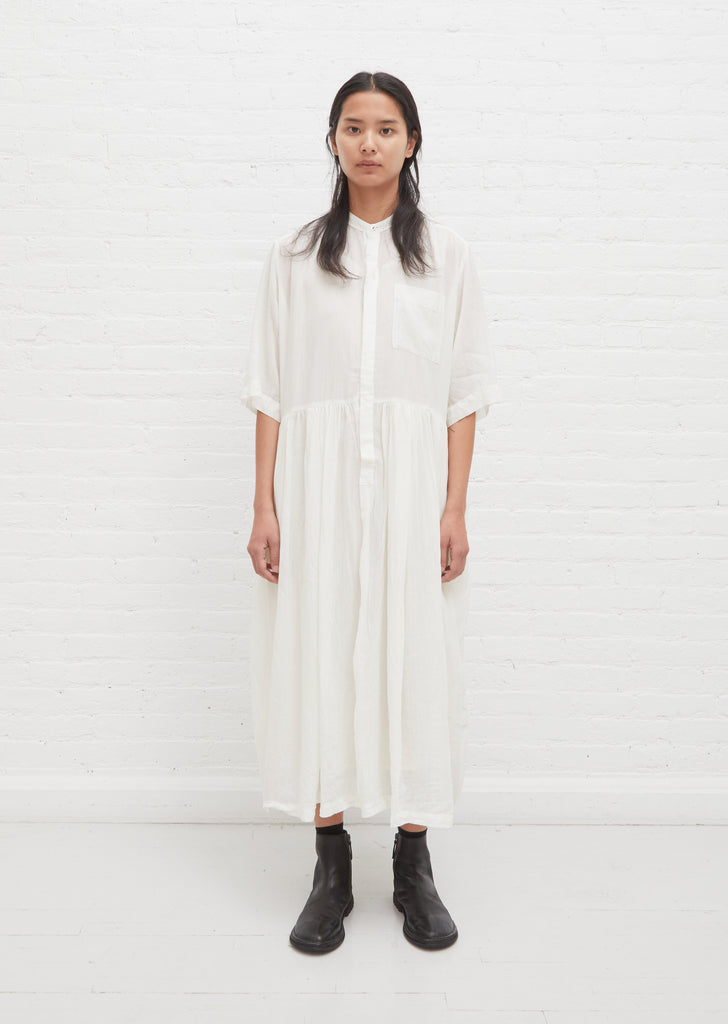 Relaxed Fit Airy Dress — Ivory