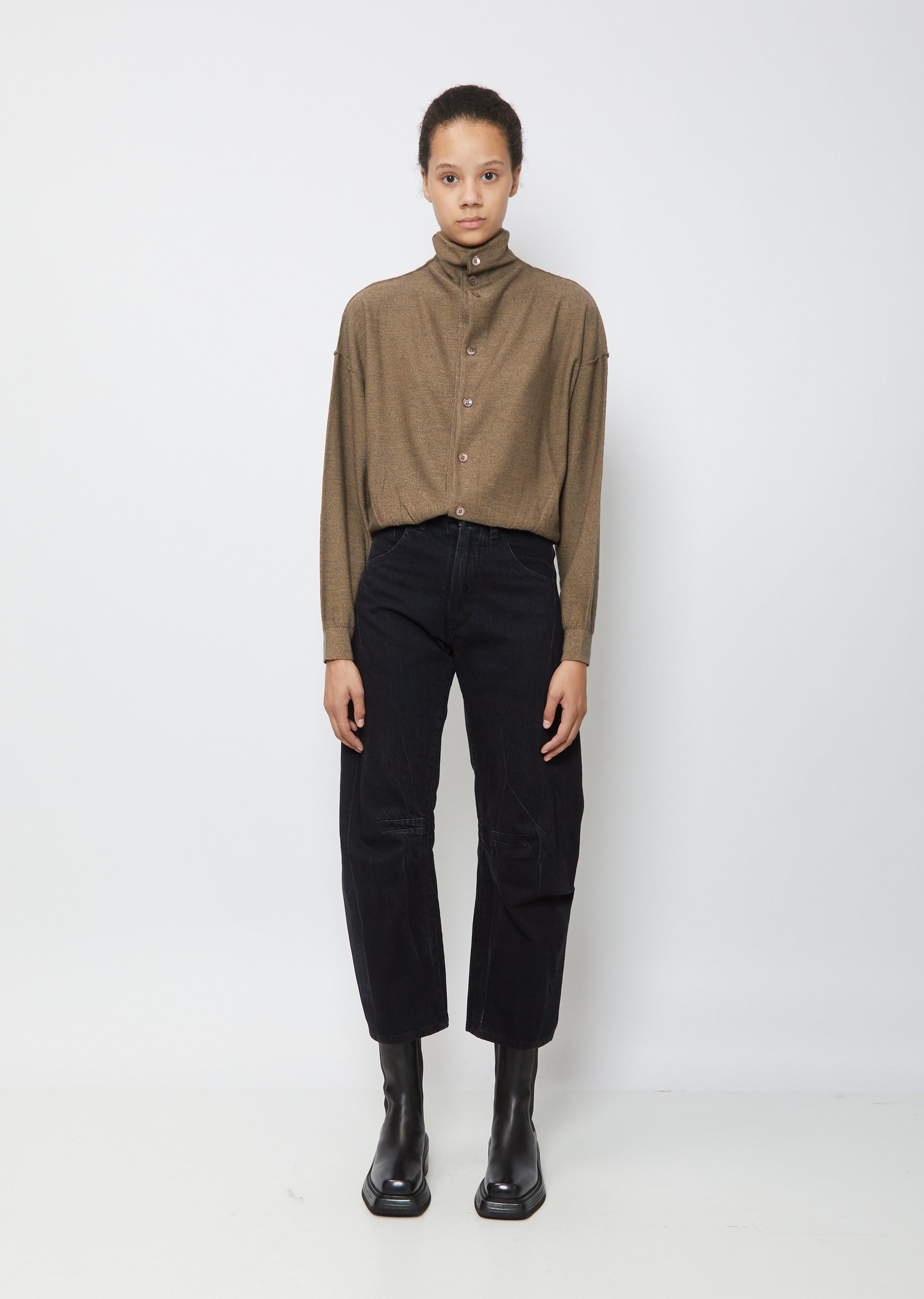 Curved Leg Relaxed Jeans – La Garçonne