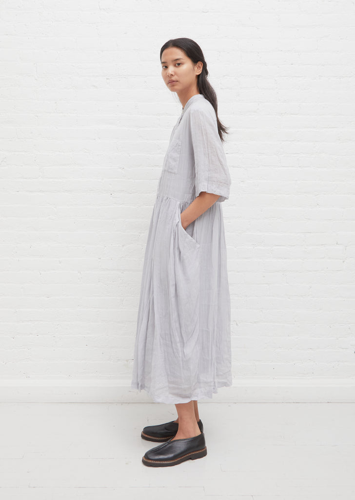 Relaxed Fit Airy Dress — Grey