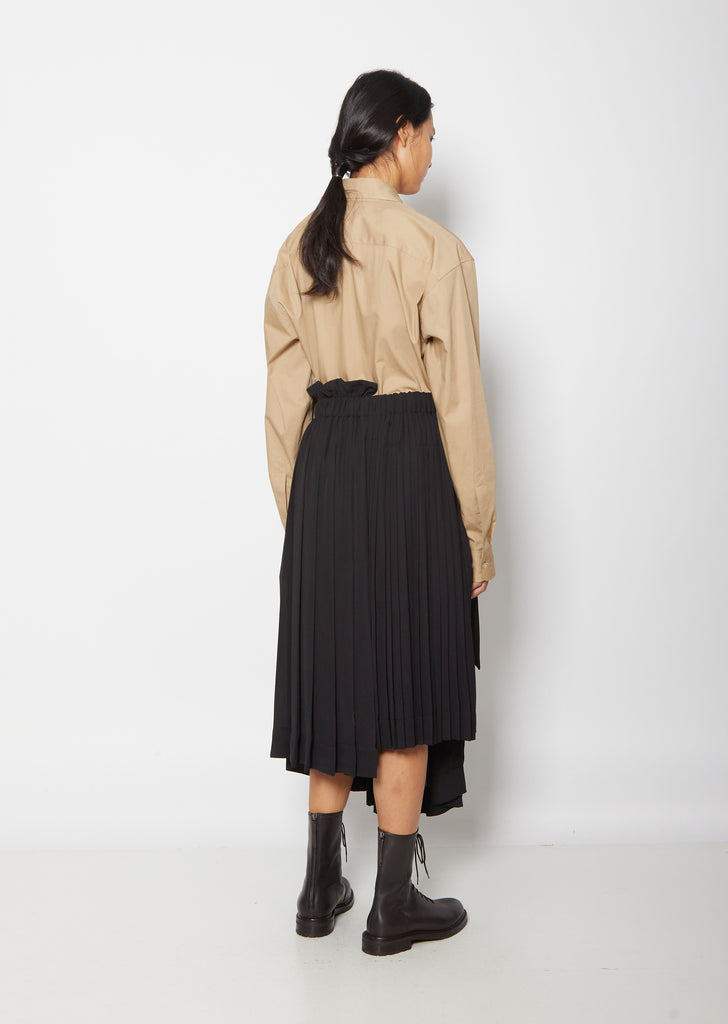 Pleated Midi Skirt