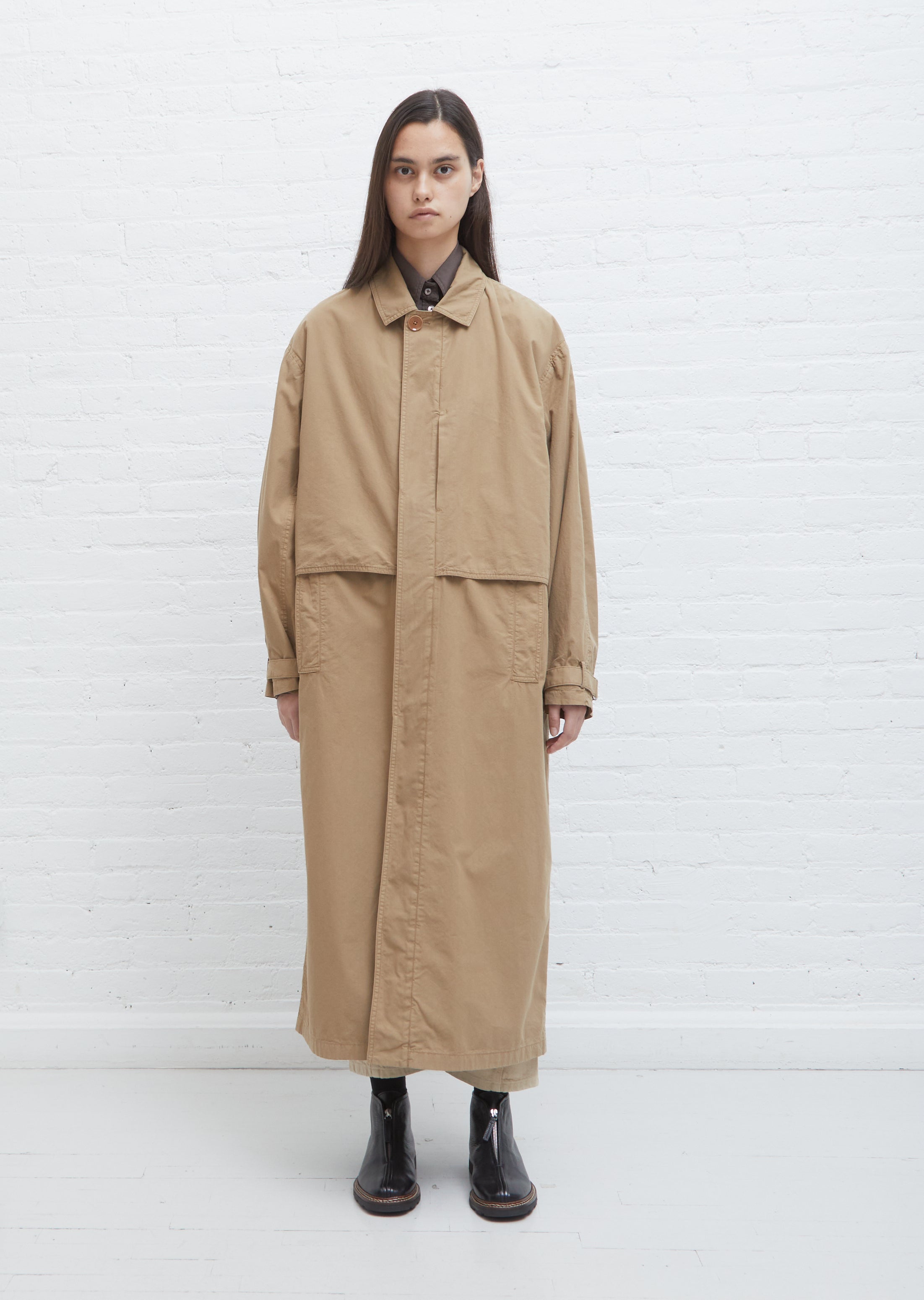 超激安即納LEMAIRE 21AW UNISEX STORM FLAP COAT コート ステンカラーコート