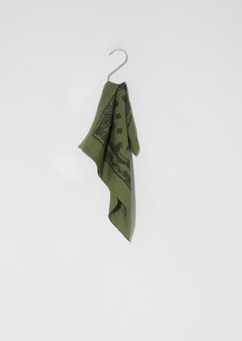 Linen Voile Paisely Print Scarf