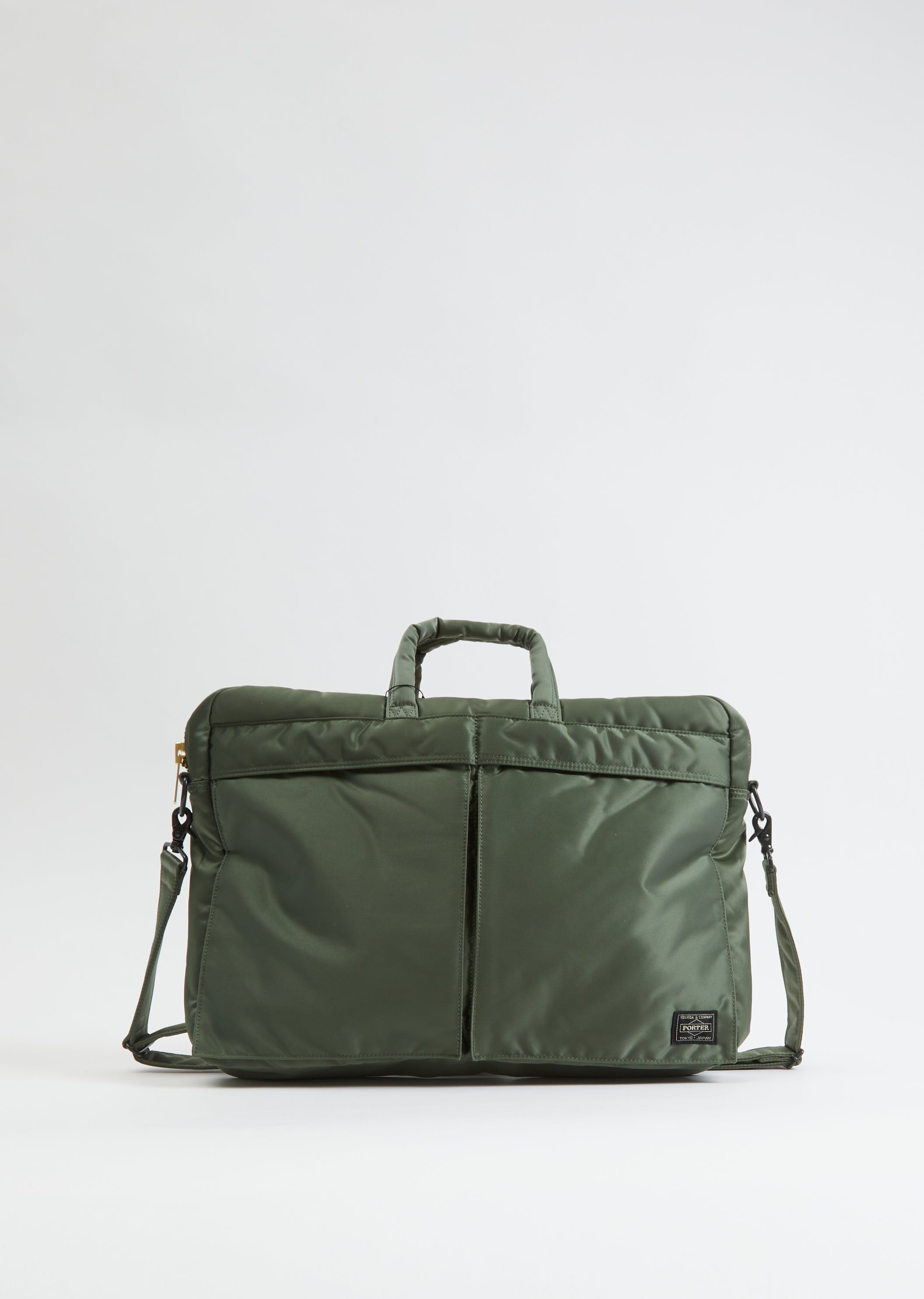 Tanker 2-Way Briefcase — Sage Green – La Garçonne