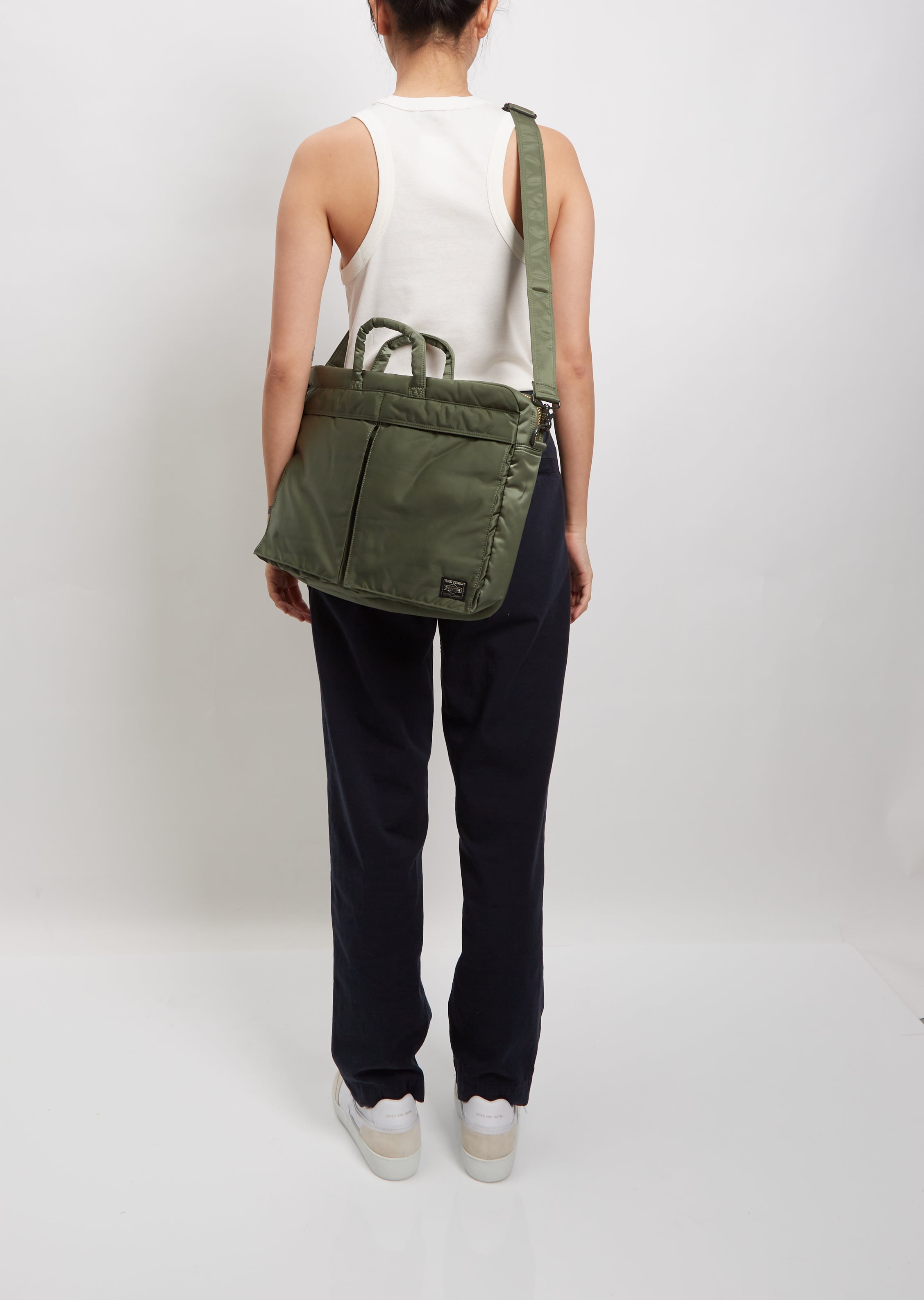 Porter Yoshida & Co Tanker 2WAY SHOULDER BAG Sage Green