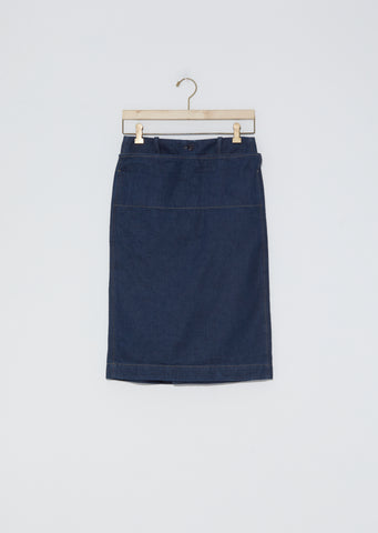 Denim Straight Skirt