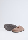 Flora Felted Wool Slides — Cocoa