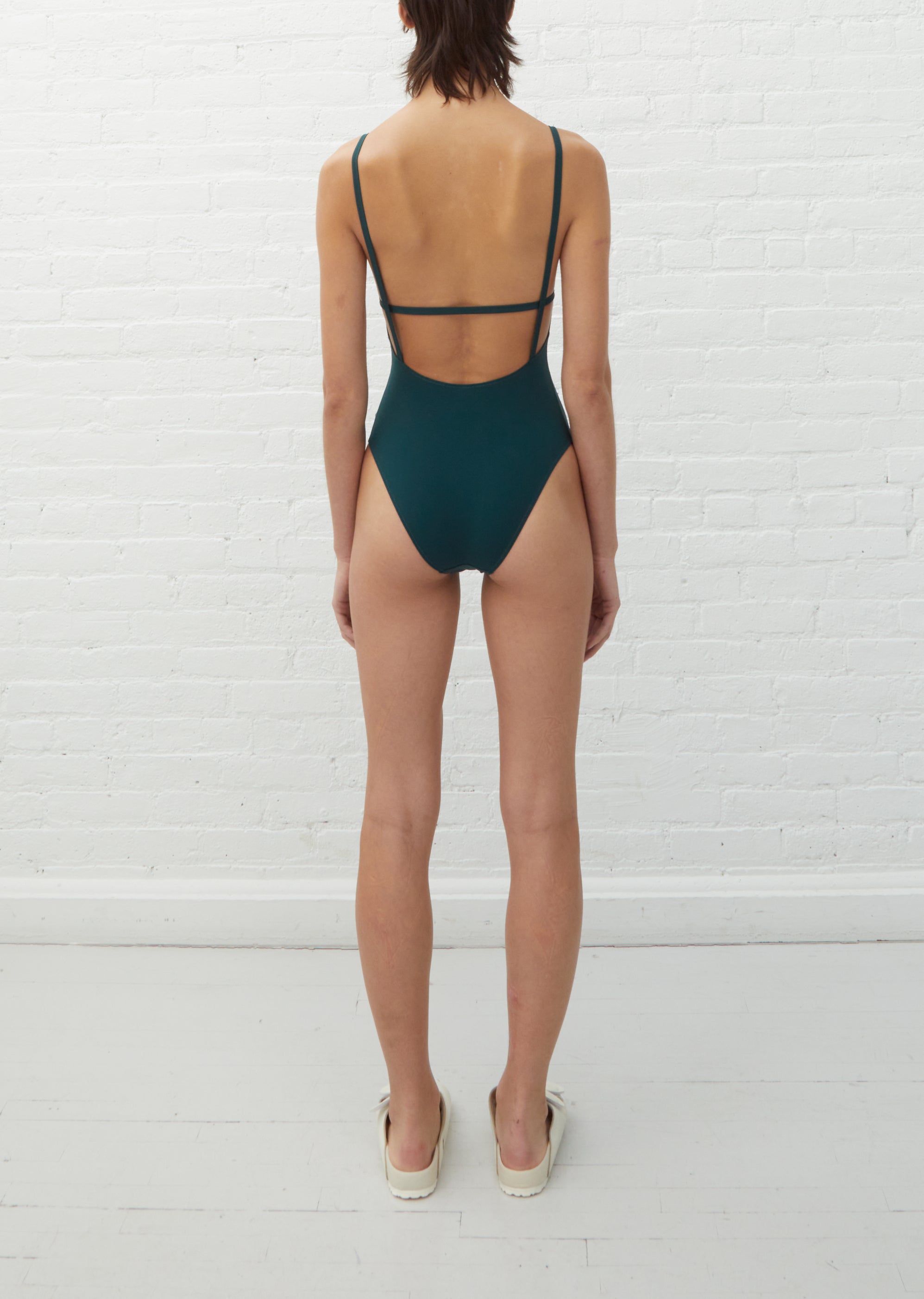 Twist-Strap One-Shoulder Swimsuit – La Garçonne