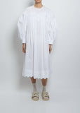 Puff Sleeve Dress — White