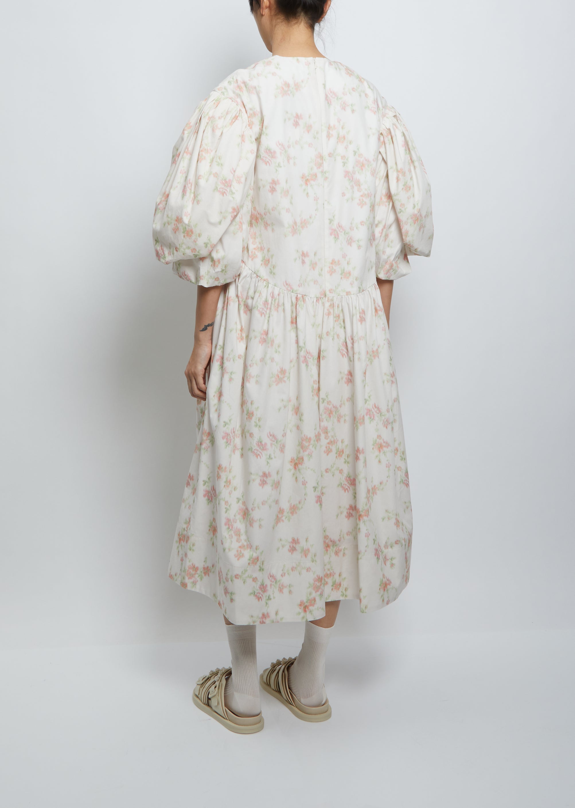 Layered Puff Sleeve Smock Dress – La Garçonne