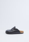 Leather Loafer Mules