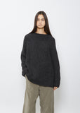 High-Neck Sweater— Charcoal