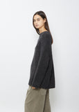 High-Neck Sweater— Charcoal