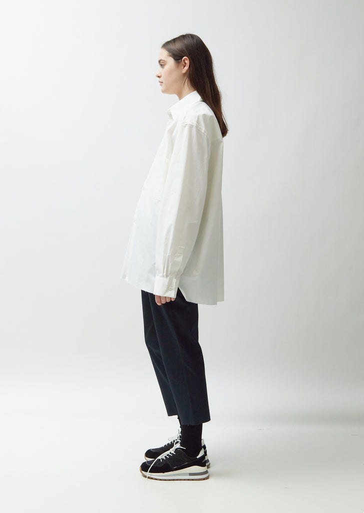 Big Raw Cotton Shirt — White