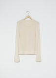 Mary Jane Cashmere Sweater — Custard