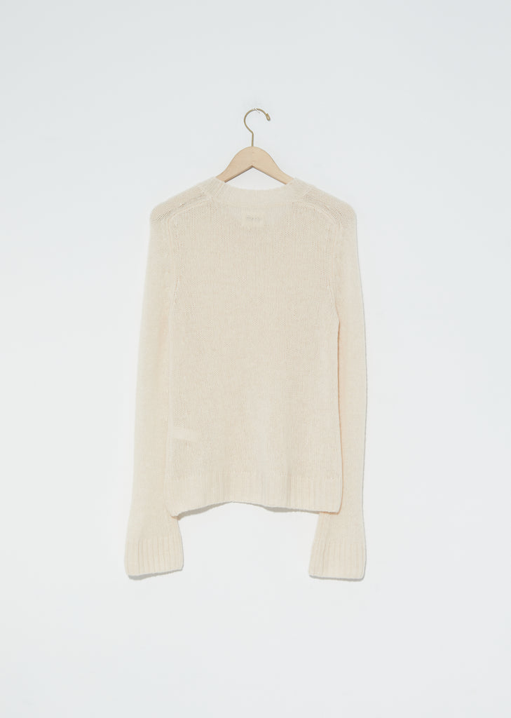 Mary Jane Cashmere Sweater — Custard