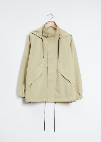 Wool Max Canvas Hooded Jacket – La Garçonne