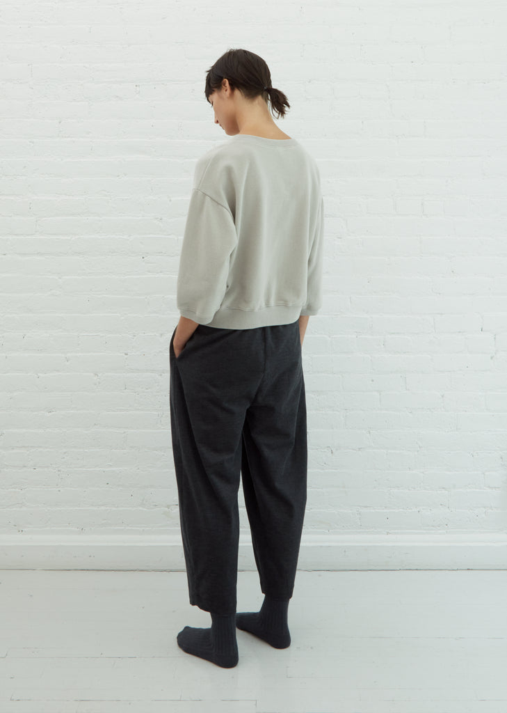 3/4 Sleeve Sweatshirt — Light Grey