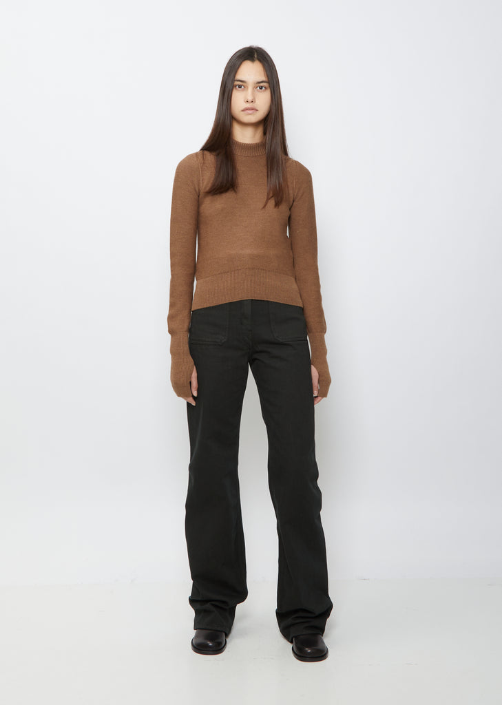 Fitted Sweater — Walnut