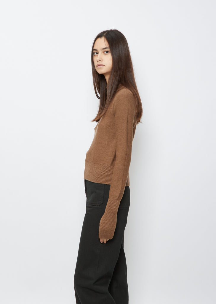 Fitted Sweater — Walnut
