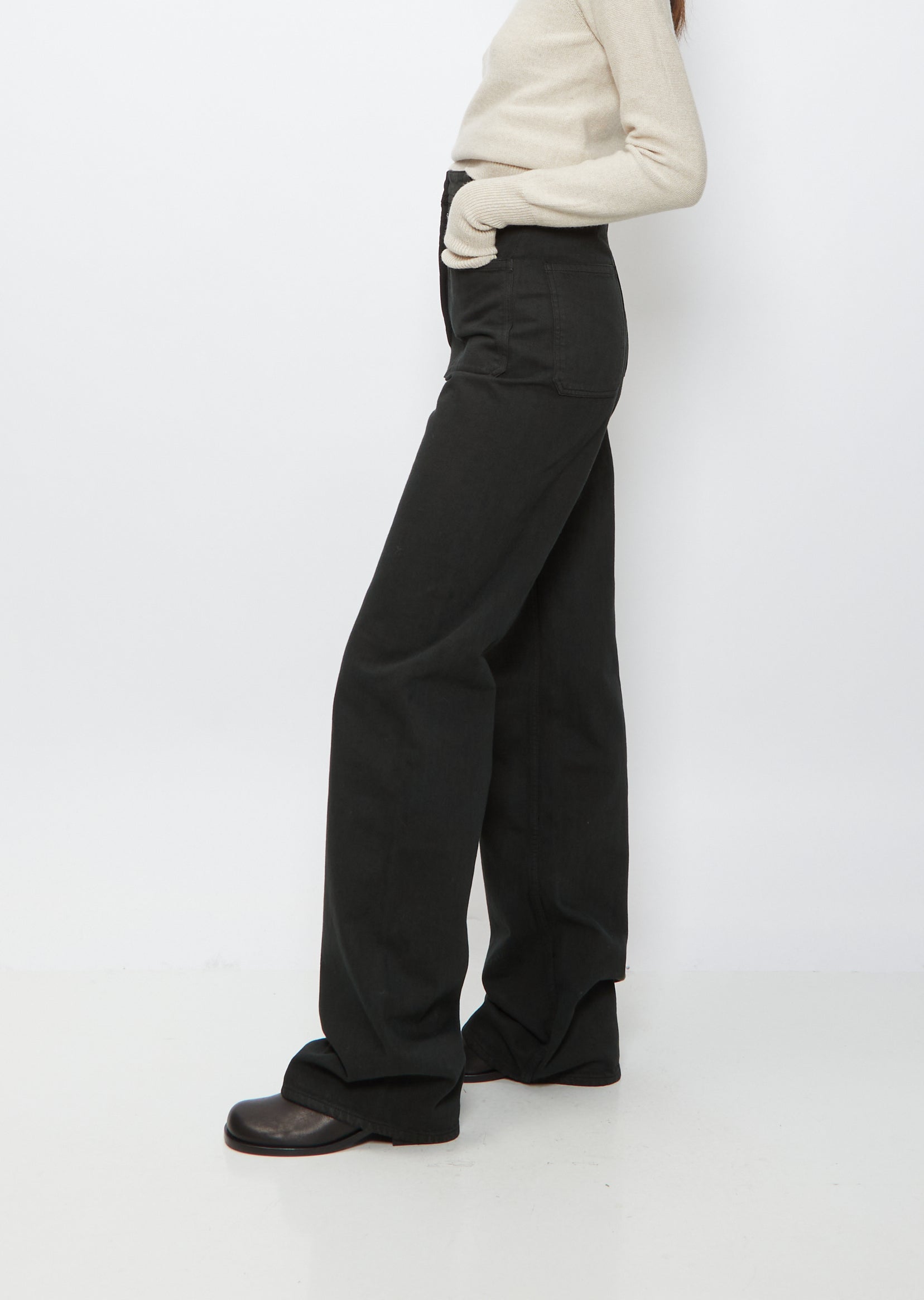 Lemaire Denim Sailor Pants - Black