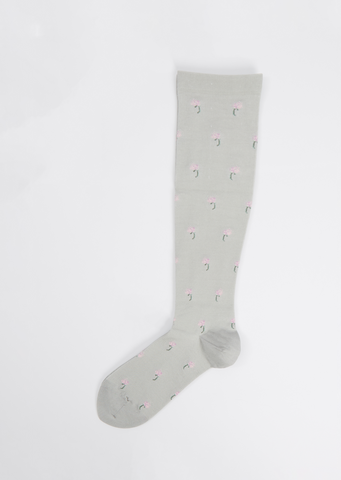 Compression III Tall Socks — Light Grey