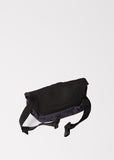 Unisex Indigo Nylon Satin Belt Bag