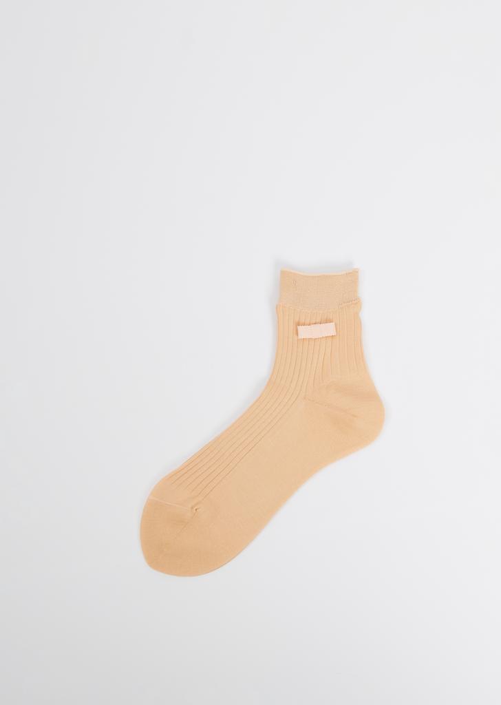Socks With Ribbon — Peach
