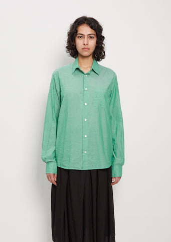 Ward Cotton Shirt — Green