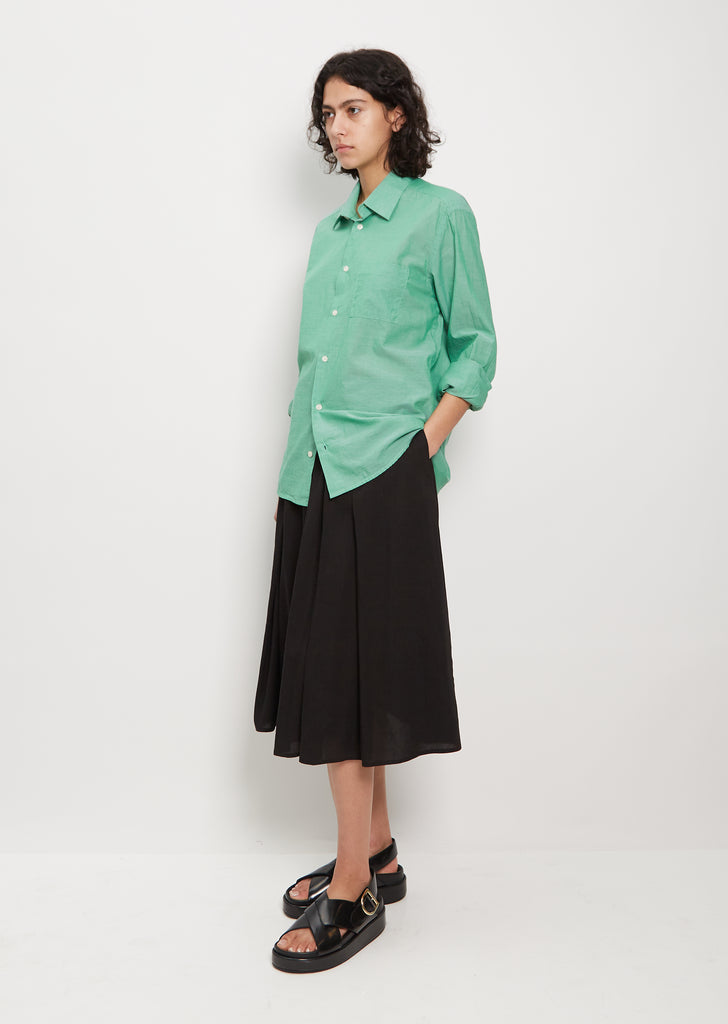 Ward Cotton Shirt — Green