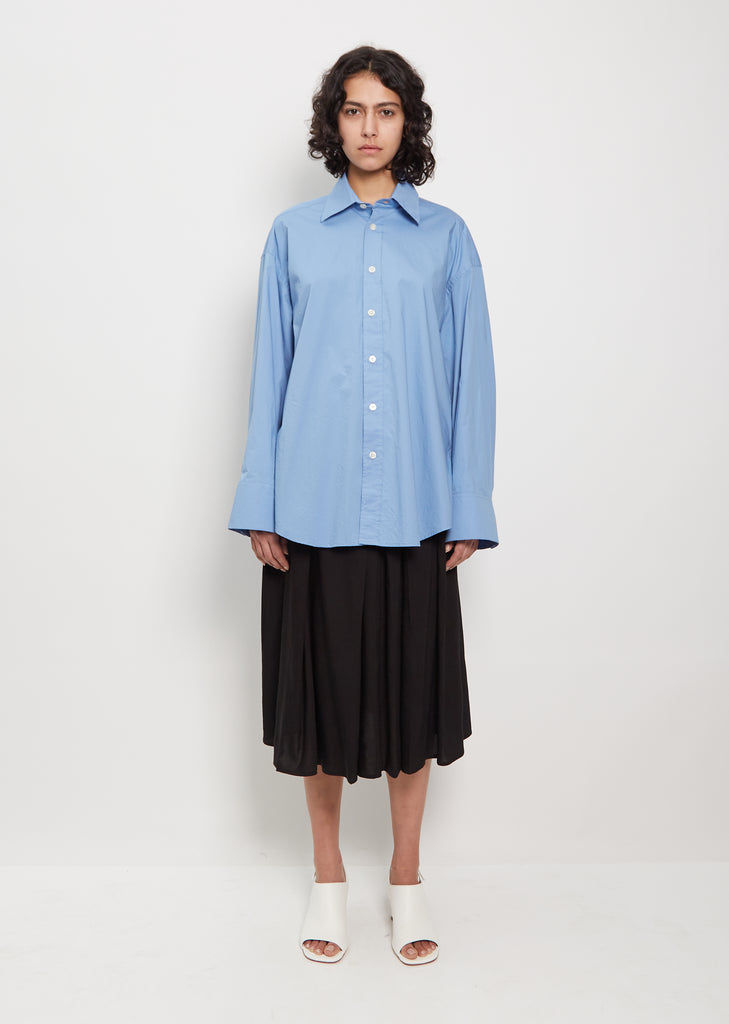 Arko Cotton Shirt — Capri Blue