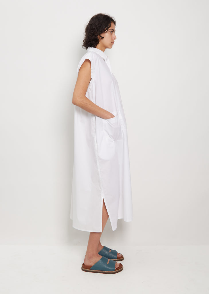 Deb Cotton Shirt Dress — White