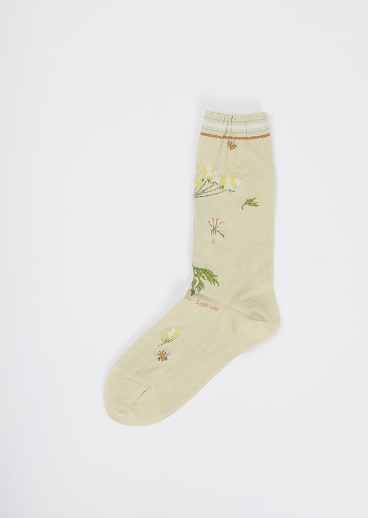 Botanical XII Socks — Mint