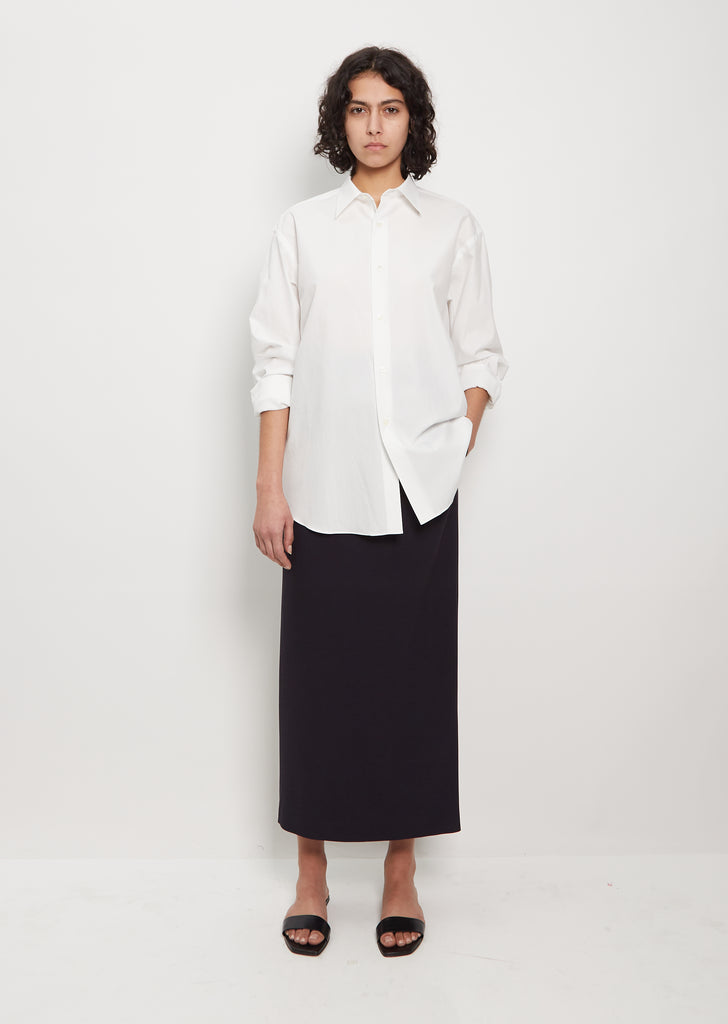 Cotton Twill Shirt — White