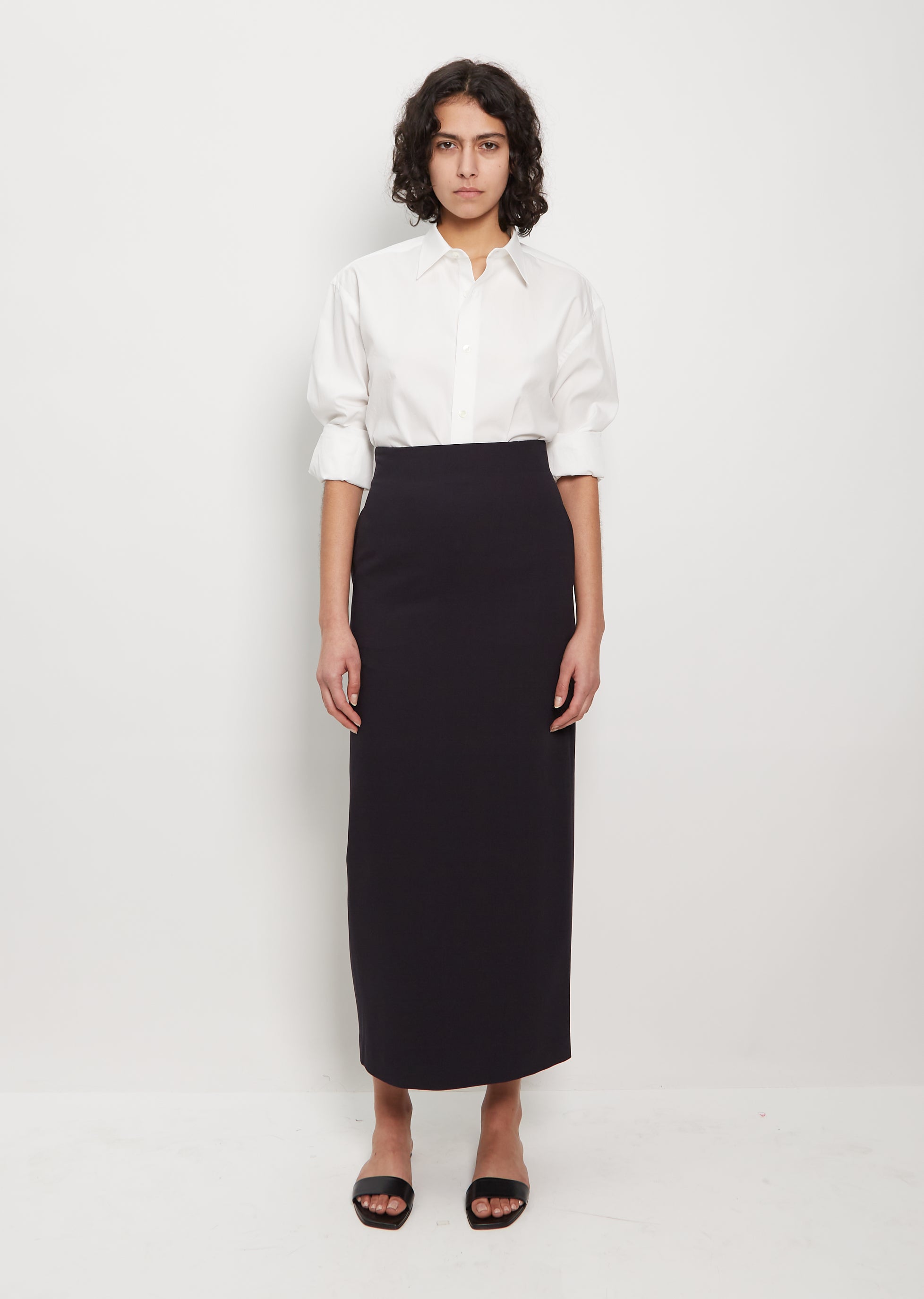 【AURALEE】HARD TWIST WOOL DOBBY SKIRT 0 Hard Twist Dobby Skirt – La Garçonne