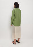 Cotton Twill Shirt — Khaki Green