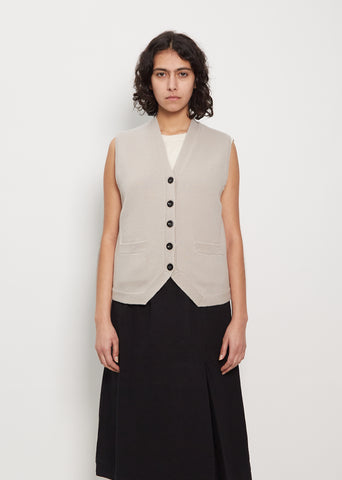 Wool Felted Knit Waistcoat