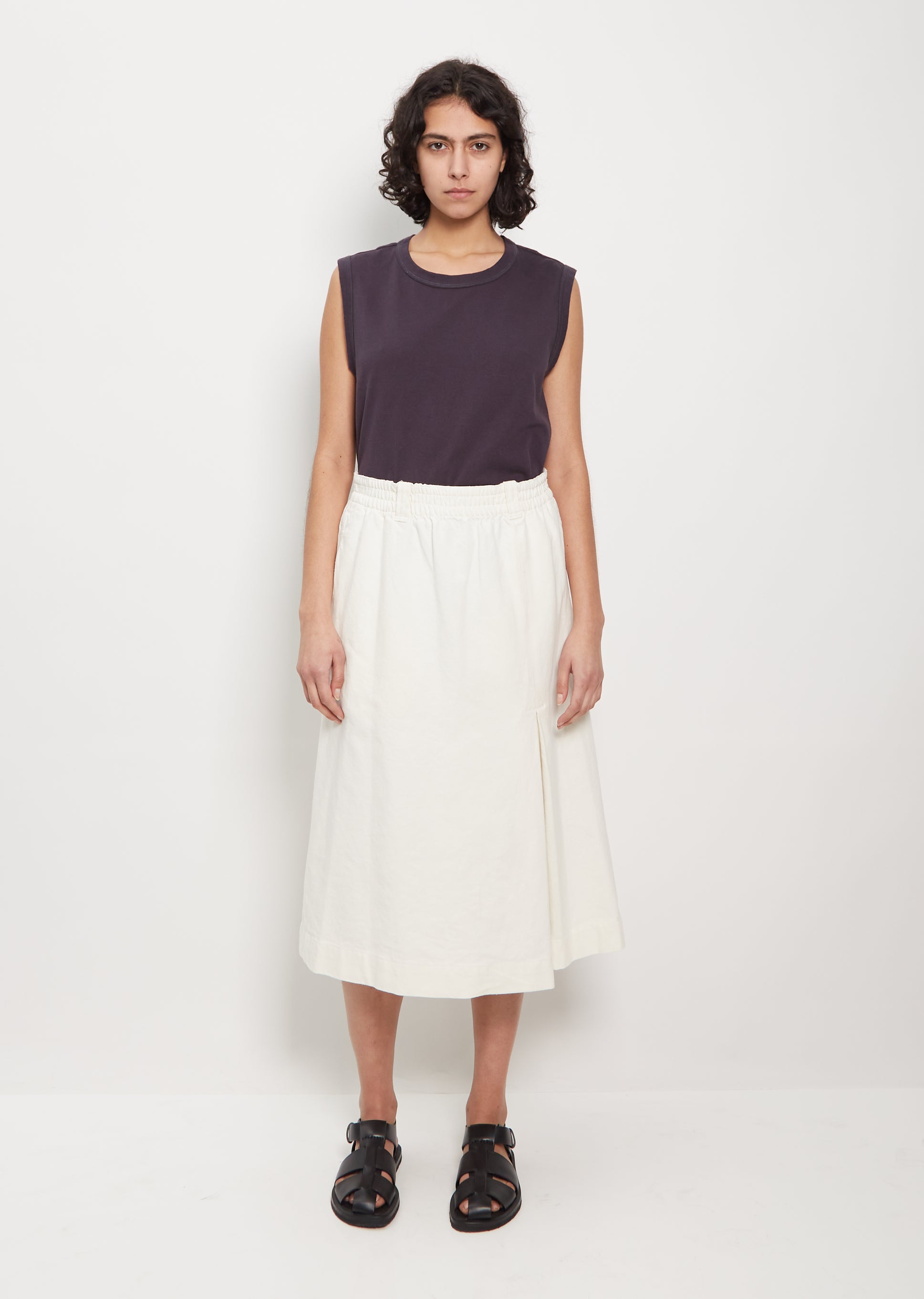 スカート LIGHTWEIGHT COTTON LINEN TWILL SKIRT MARGARET HOWELL LINEN skirt LIGHTWEIGHT COTTON LINEN TWILL